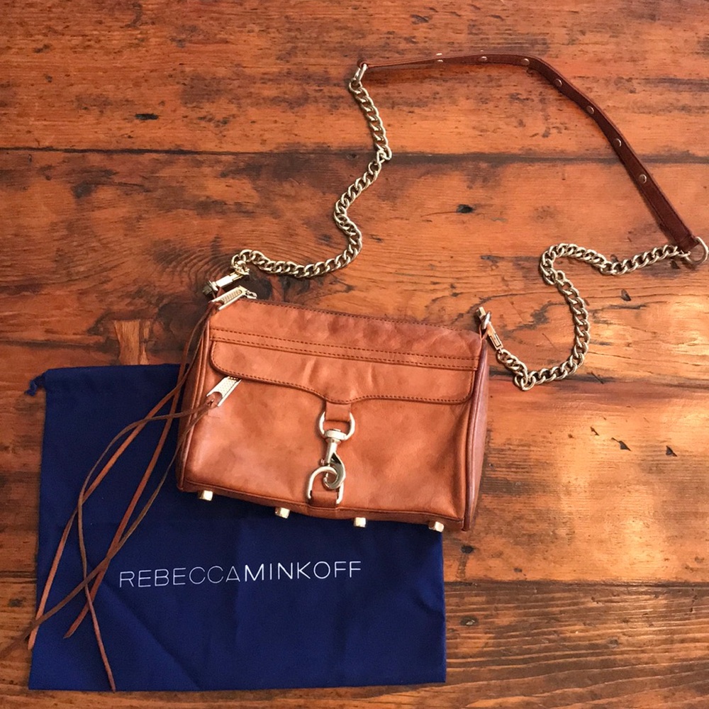 Rebecca Minkoff camel leather purse